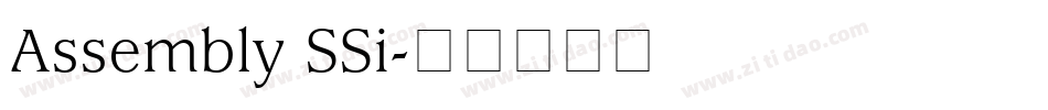 Assembly SSi字体转换